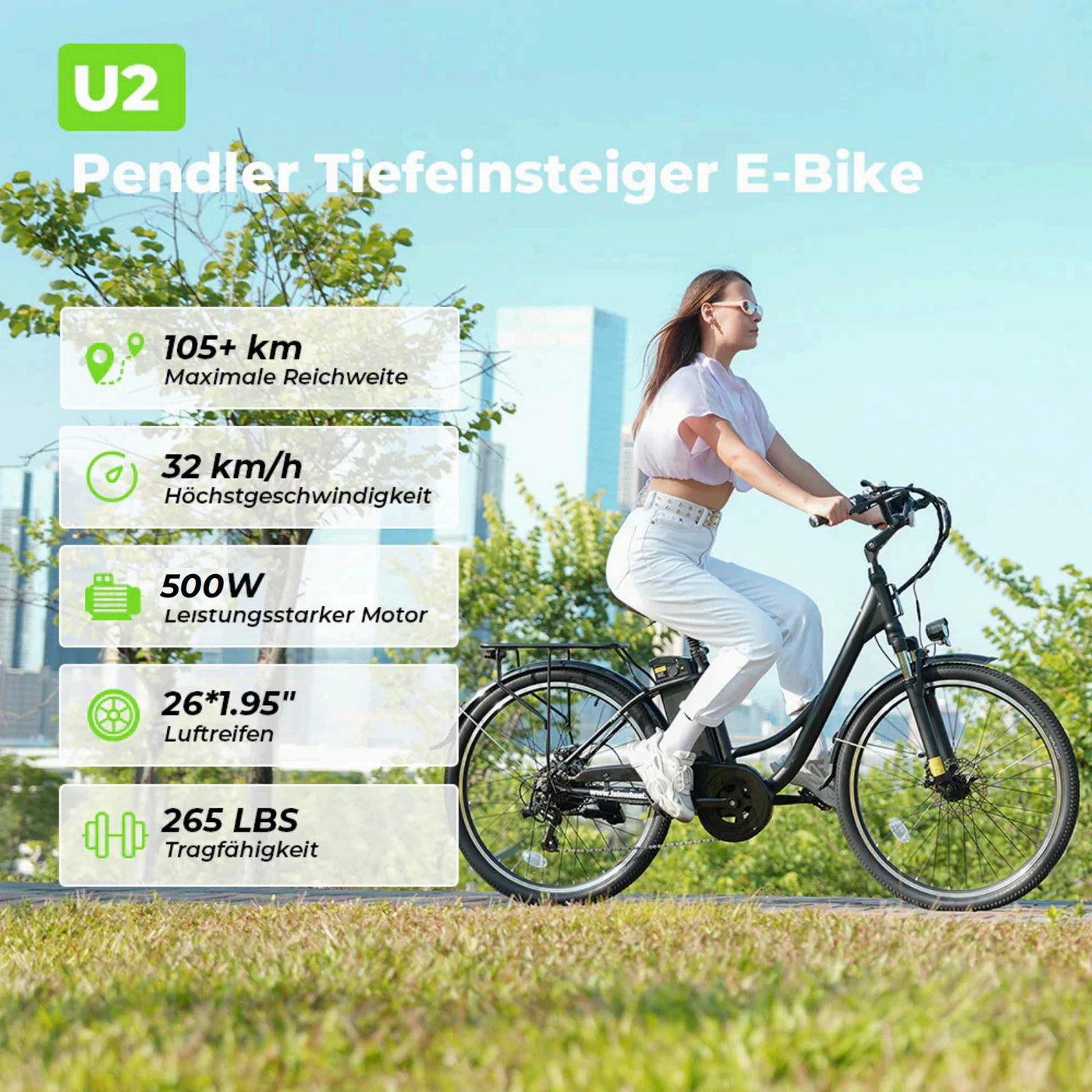 U1 Faltbares E-Bike für Damen und Herren