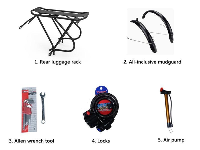 LANKELEISI G650 Faltbares elektrisches Pendlerfahrrad