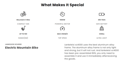 Lankeleisi XC4000 Fat Elektrofahrrad