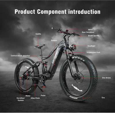 SAMEBIKE RS-A08 Fat Tire Elektro-Mountainbike
