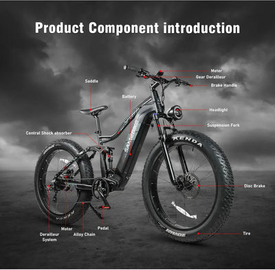 SAMEBIKE RS-A08 Fat Tire Elektro-Mountainbike